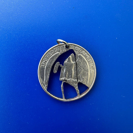 Orca Whale Cut Coin Necklace