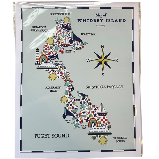 Whidbey Island Art Print for Kids