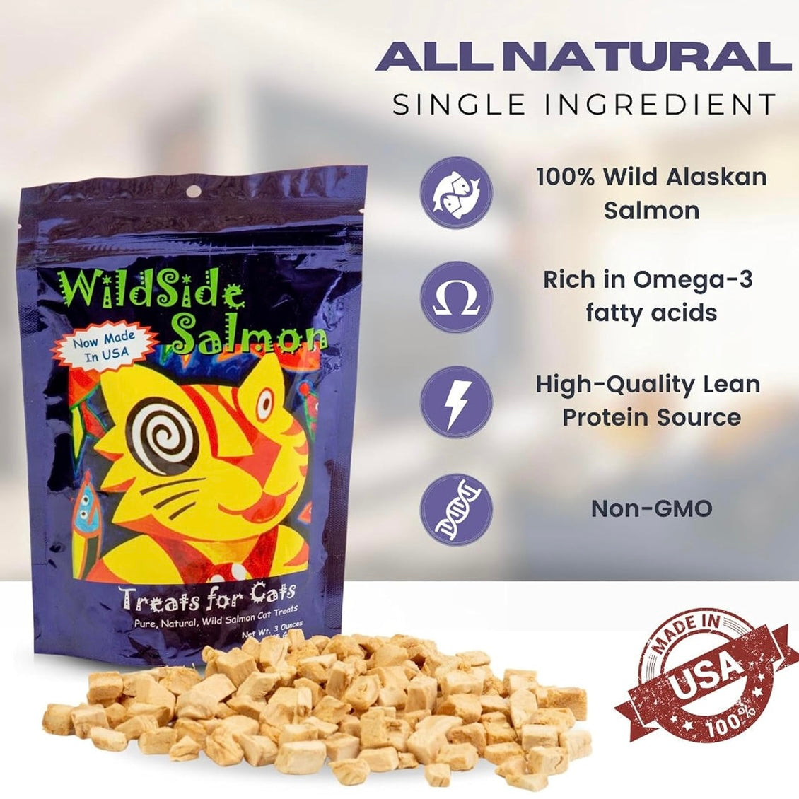 Freeze-Dried Salmon Cat Treats