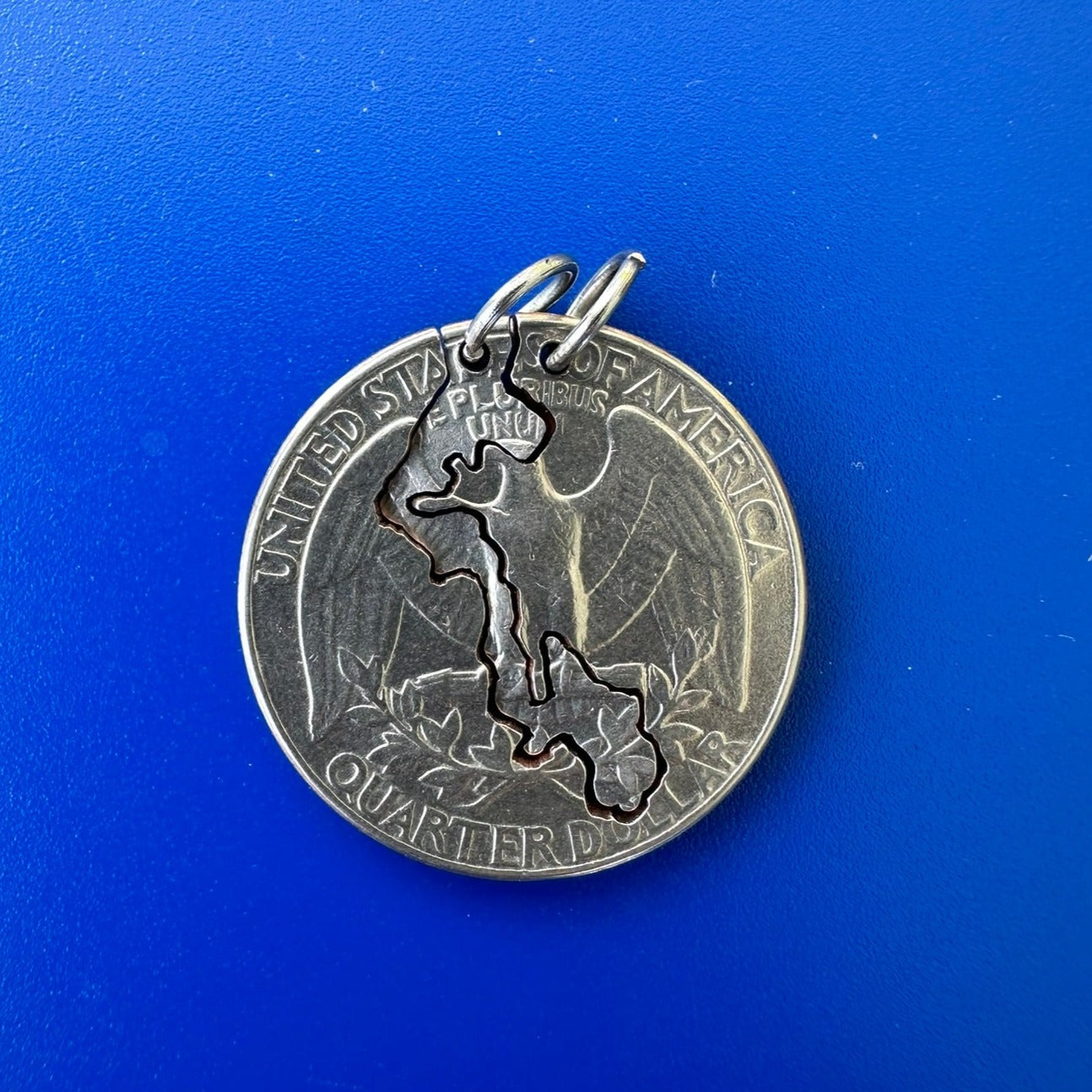 Whidbey Island - Two Cut Coin Quarter Friendship Necklaces