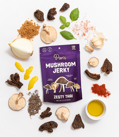 Zesty Thai Shiitake Mushroom Jerky