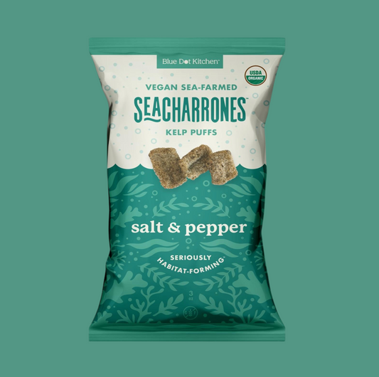 Salt & Pepper Seacharrones Kelp Snacks