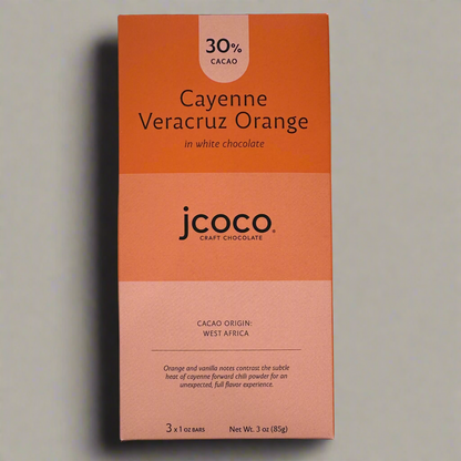 Cayenne Veracruz Orange 30% White Chocolate