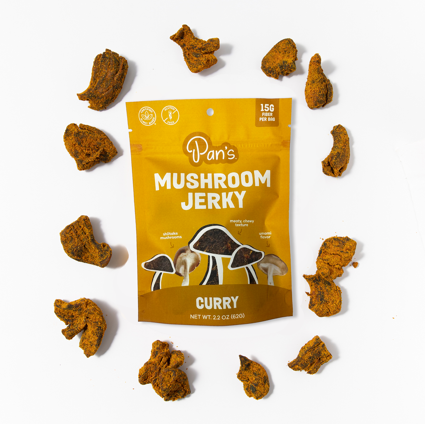 Curry Shiitake Mushroom Jerky