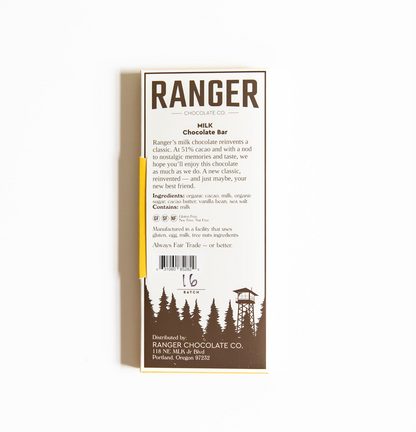 51% Organic Milk Chocolate Bar