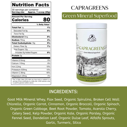 Capragreens Mineral Superfood Powder