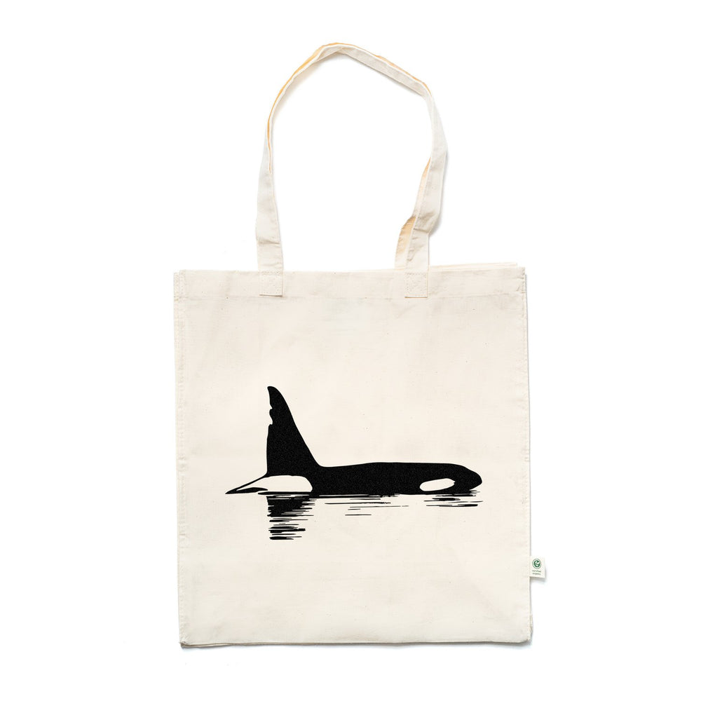 Chainsaw the Orca Organic Cotton Tote Bag