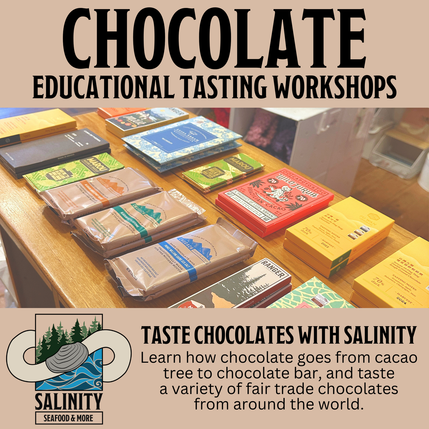 CHOCOLATE TASTING WORKSHOPS on multiple dates