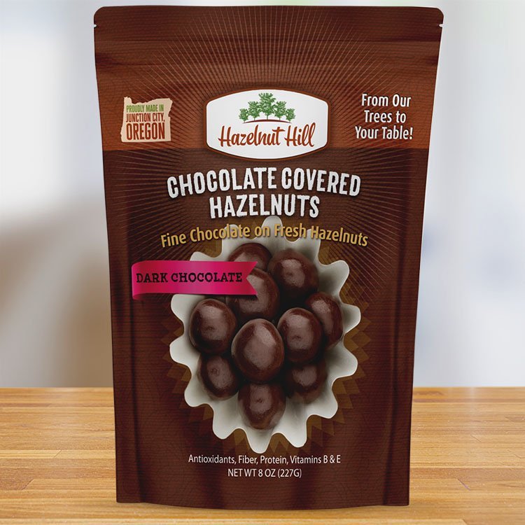 Dark Chocolate Covered Hazelnuts