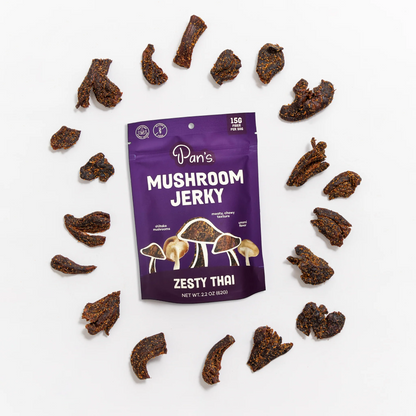 Zesty Thai Shiitake Mushroom Jerky