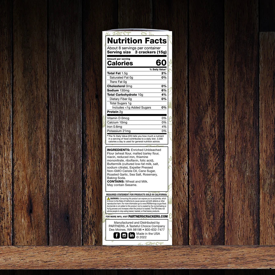 Garlic & Herb Crackers