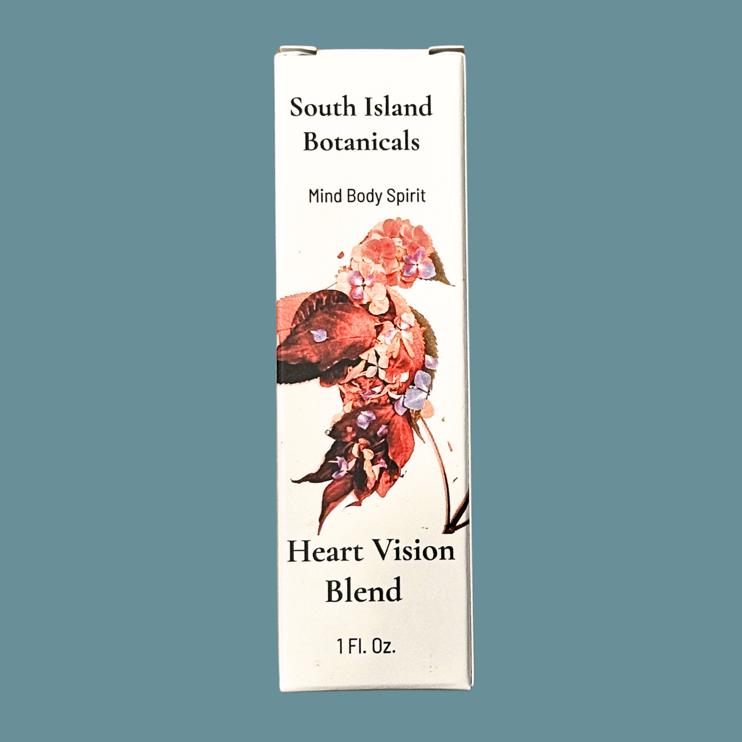 South Island Botanicals Heart Vision Blend packaging on a solid background