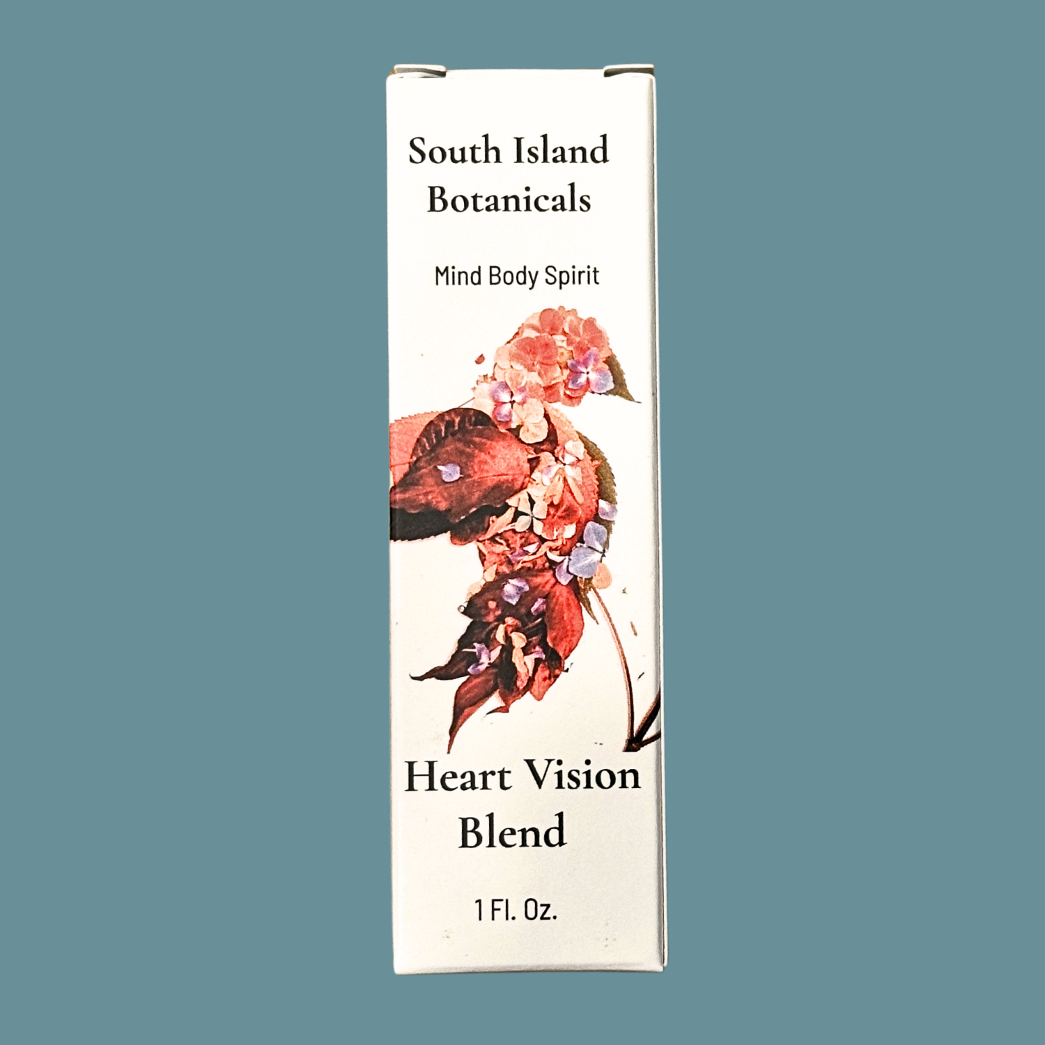 South Island Botanicals Heart Vision Blend packaging on a solid background