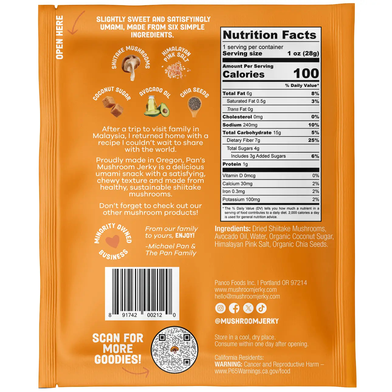 Original Mushroom Jerky