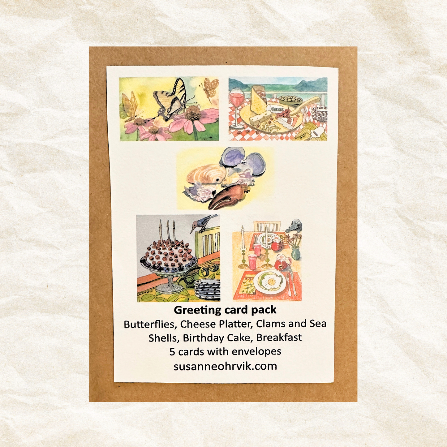 Pack of 5: Mixed Greeting Cards