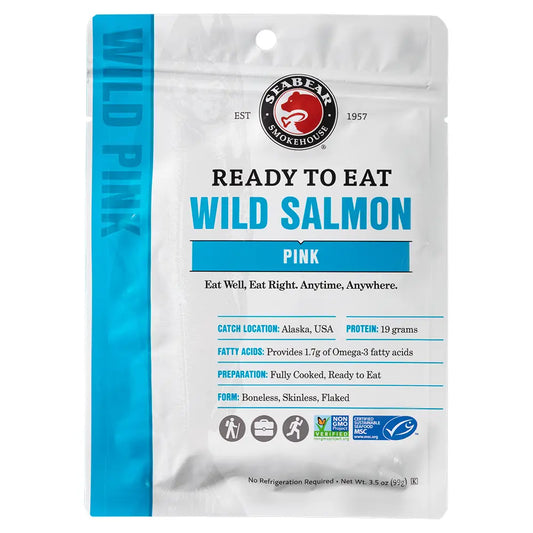 Ready-To-Eat Wild Alaskan Shelf-Stable Pink Salmon