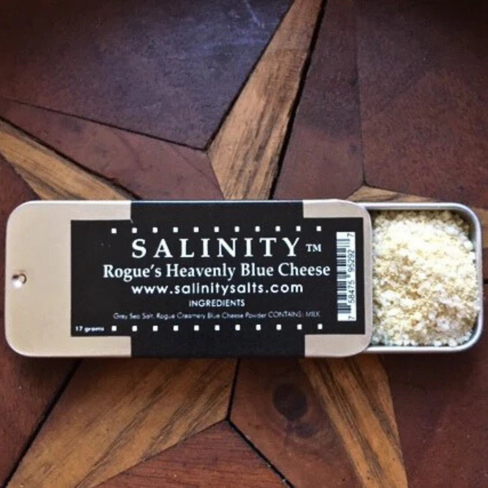 Rogue's Heavenly Blue Cheese Salt Pocket Tin from Salinity Finishing ...