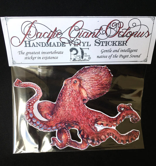 Giant Pacific Octopus Sticker