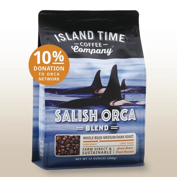 "Salish Orca Blend" Medium-Dark Roast Coffee Beans