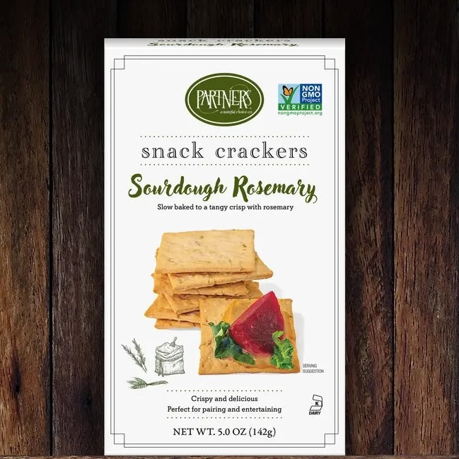 Sourdough Rosemary Crackers