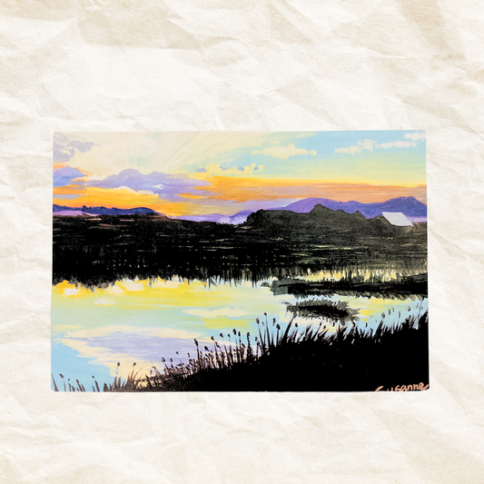 "Sunset on Padilla Bay" Greeting Card