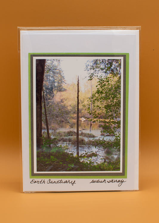 "Earth Sanctuary" - Whidbey Photo Greeting Card