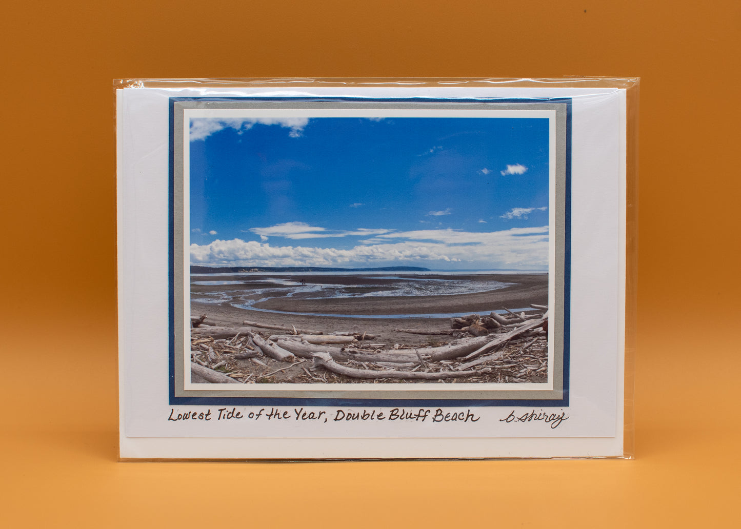 "Lowest Tide of the Year, Double Bluff Beach" - Whidbey Photo Greeting Card