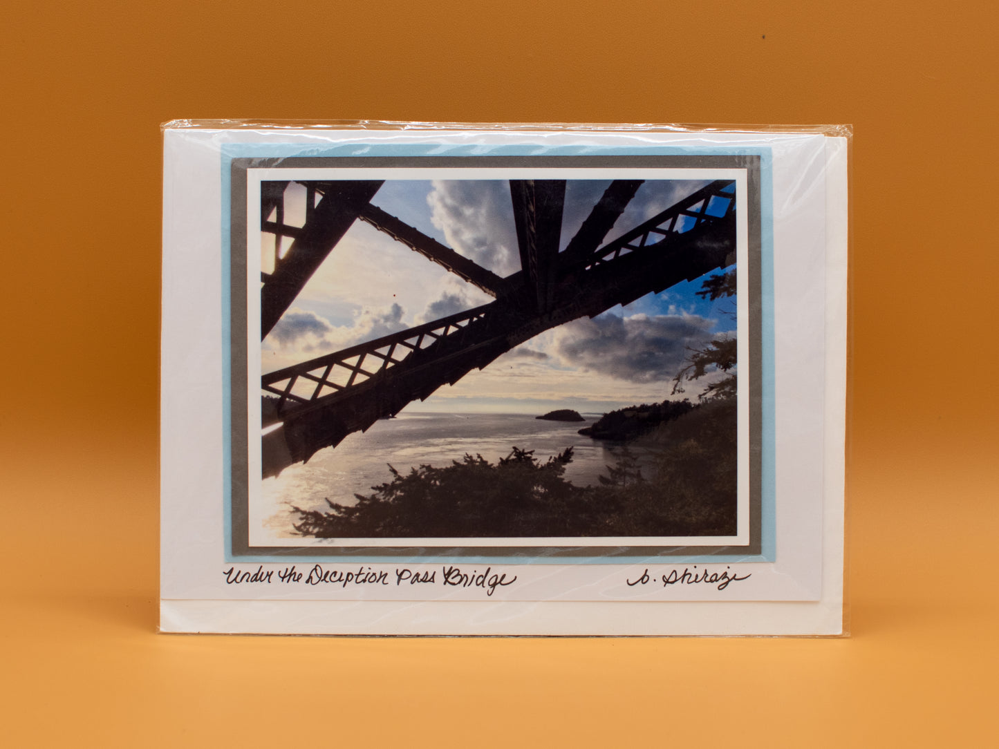 "Under the Deception Pass Bridge" - Whidbey Photo Greeting Card