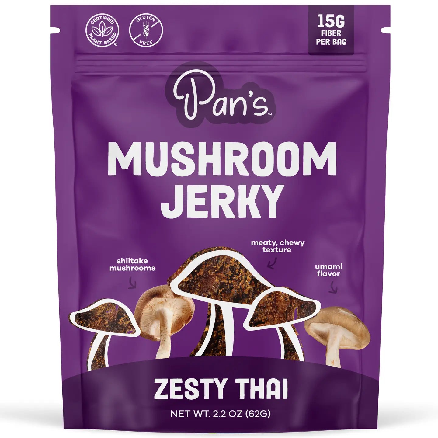 Zesty Thai Shiitake Mushroom Jerky