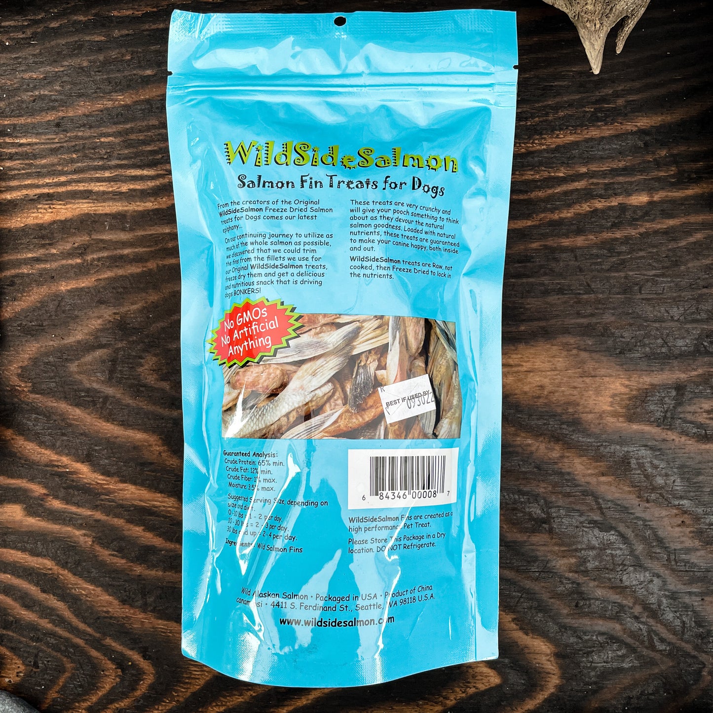 Freeze-Dried Salmon Fin Dog Treats