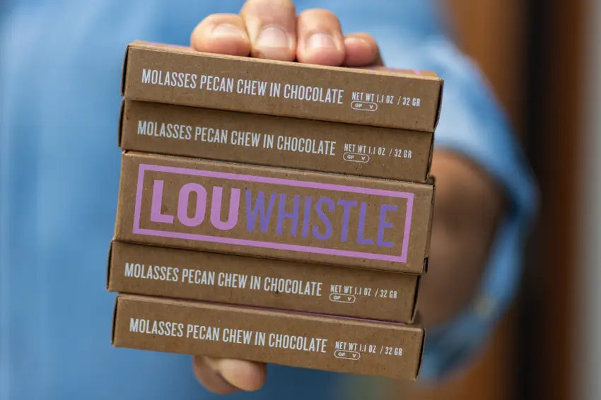 Lou Whistle Molasses Pecan Candy