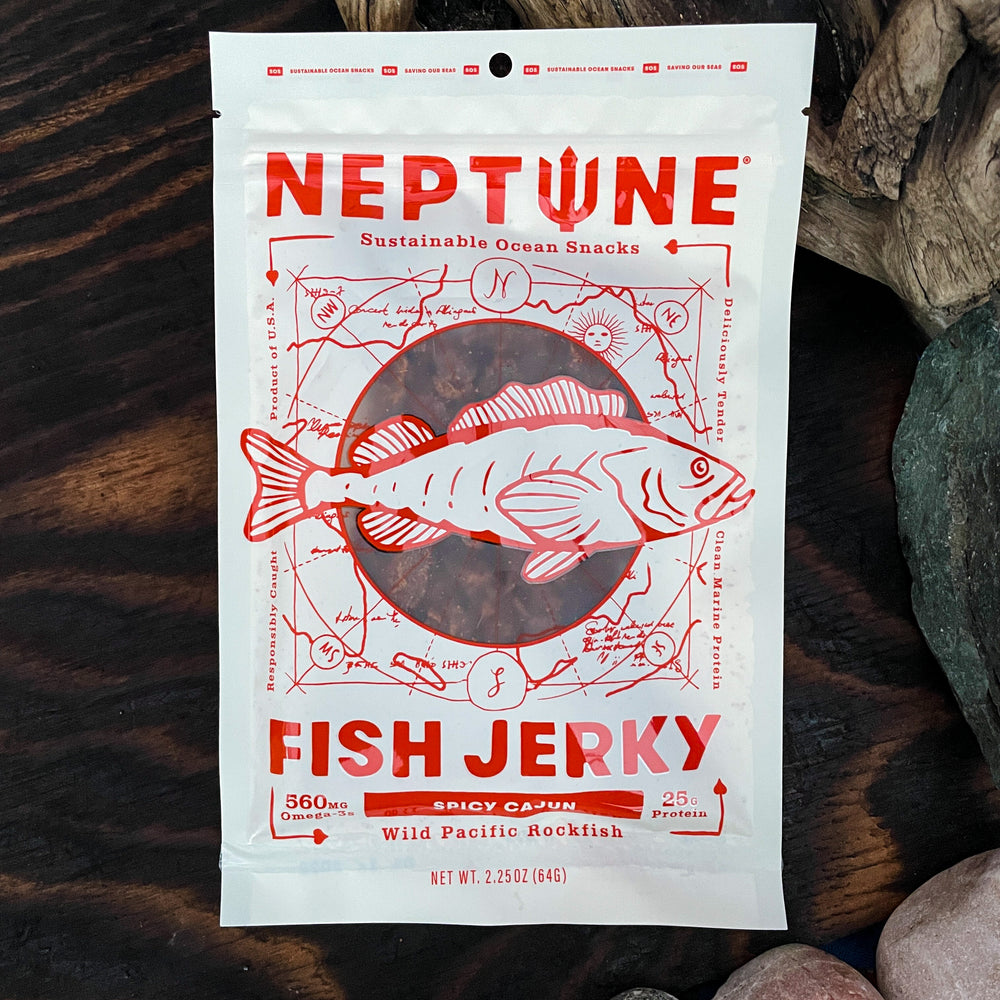 
                  
                    Spicy Cajun Rockfish Fish Jerky
                  
                